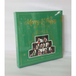 TWICE 1st Repackage Album [Merry & Happy] [Merry Ver.] CD+Photobook+Card+Sticker